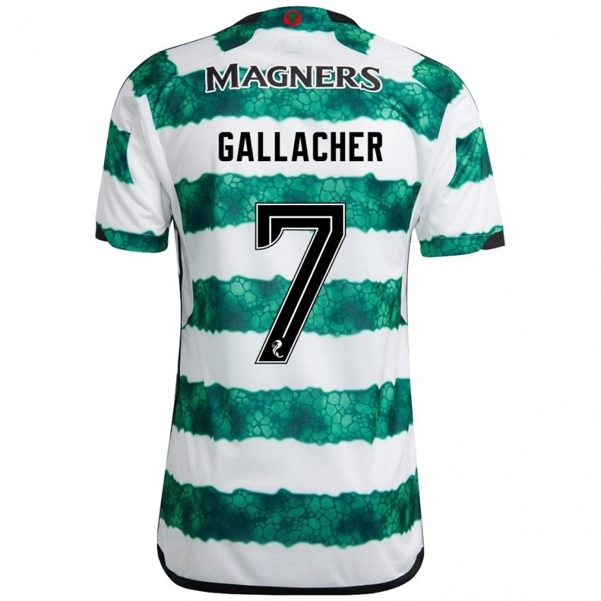 Hombre Camiseta Amy Gallacher #7 Verde 1ª Equipación 2023/24 La Camisa Perú