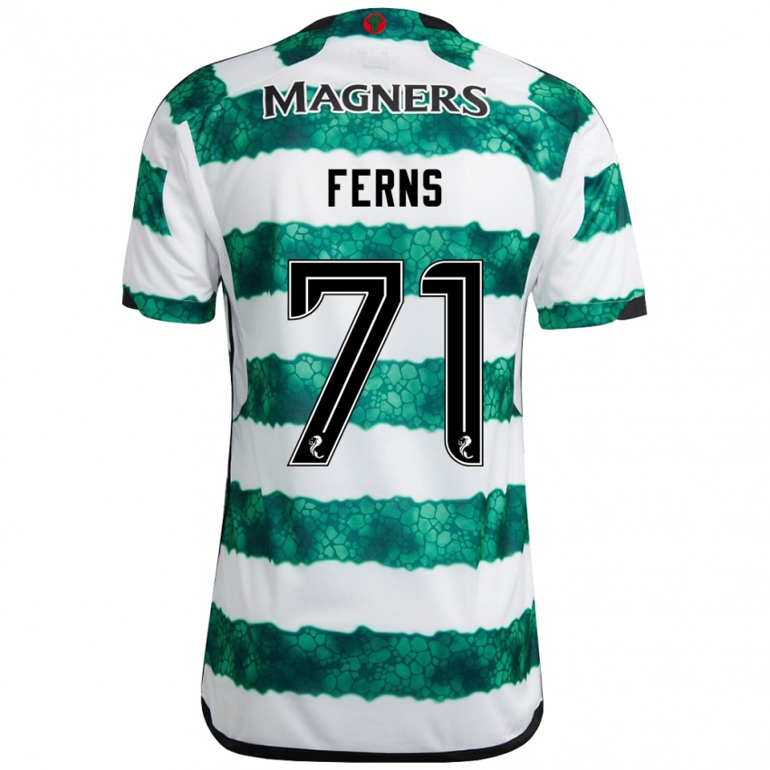 Hombre Camiseta Abbie Ferns #71 Verde 1ª Equipación 2023/24 La Camisa Perú