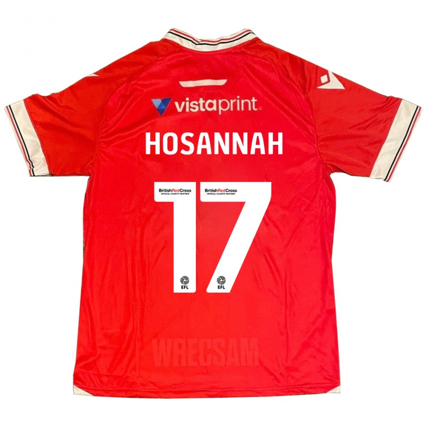 Hombre Camiseta Bryce Hosannah #17 Rojo 1ª Equipación 2023/24 La Camisa Perú