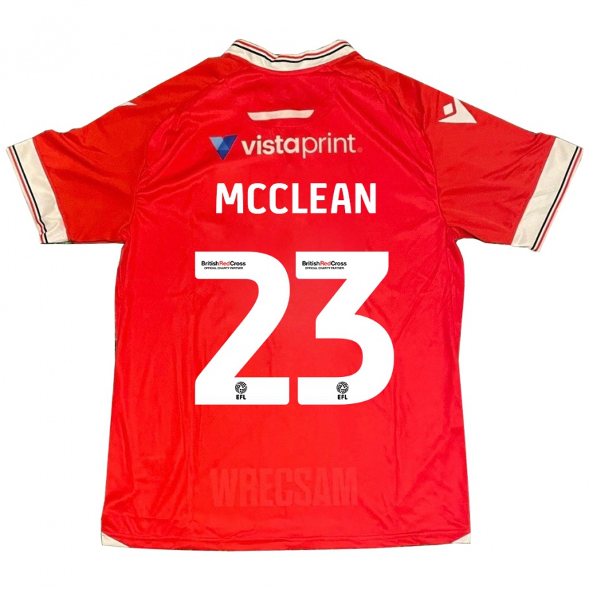 Hombre Camiseta James Mcclean #23 Rojo 1ª Equipación 2023/24 La Camisa Perú