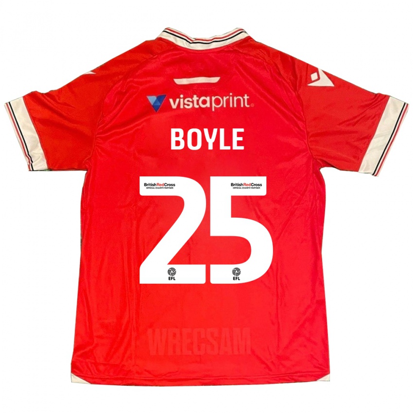 Hombre Camiseta Will Boyle #25 Rojo 1ª Equipación 2023/24 La Camisa Perú