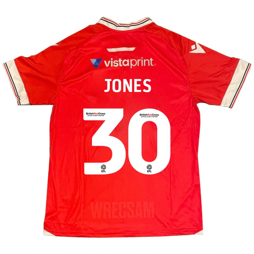 Hombre Camiseta James Jones #30 Rojo 1ª Equipación 2023/24 La Camisa Perú