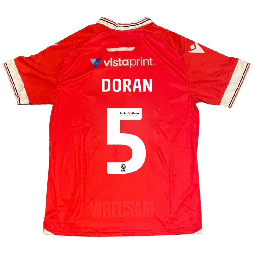 Hombre Camiseta Louisha Doran #5 Rojo 1ª Equipación 2023/24 La Camisa Perú