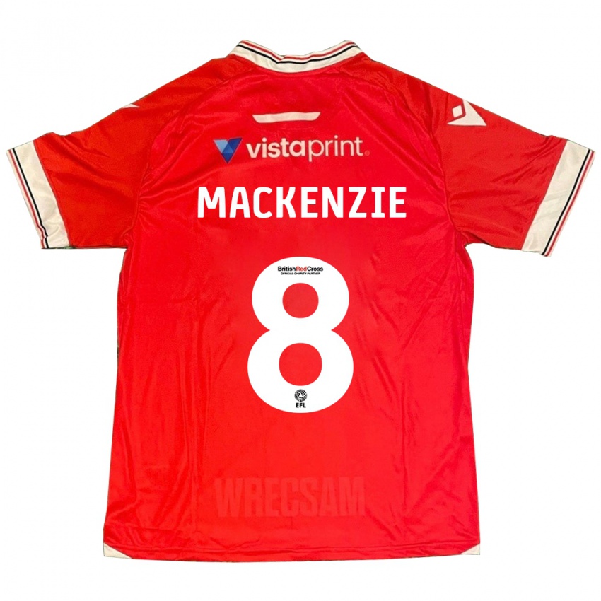 Hombre Camiseta Libby Mackenzie #8 Rojo 1ª Equipación 2023/24 La Camisa Perú