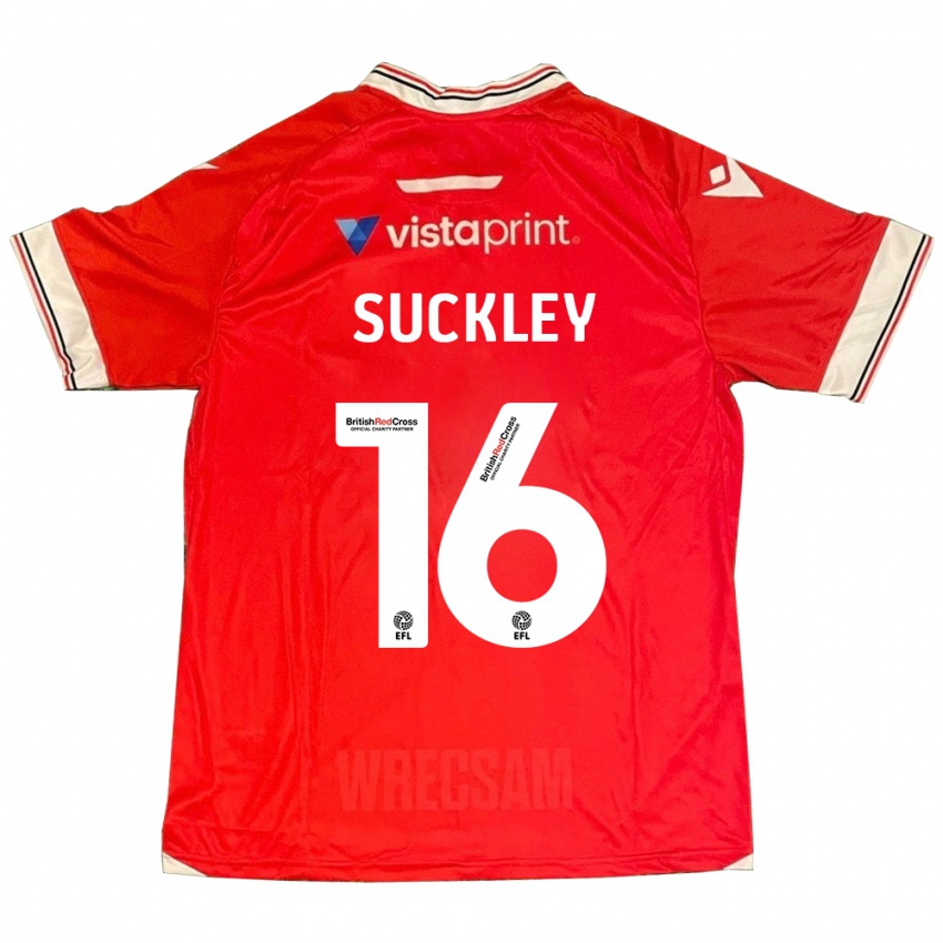 Hombre Camiseta Ava Suckley #16 Rojo 1ª Equipación 2023/24 La Camisa Perú