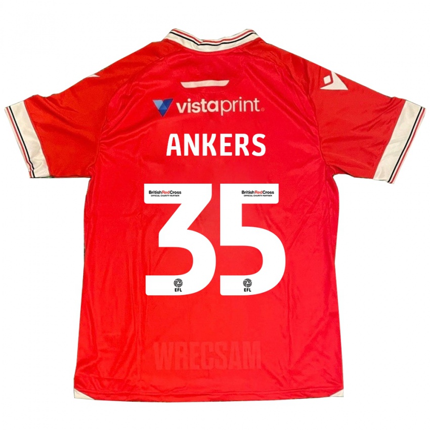 Hombre Camiseta Chloe Ankers #35 Rojo 1ª Equipación 2023/24 La Camisa Perú