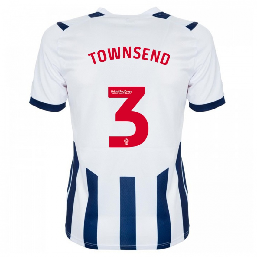 Hombre Camiseta Conor Townsend #3 Blanco 1ª Equipación 2023/24 La Camisa Perú