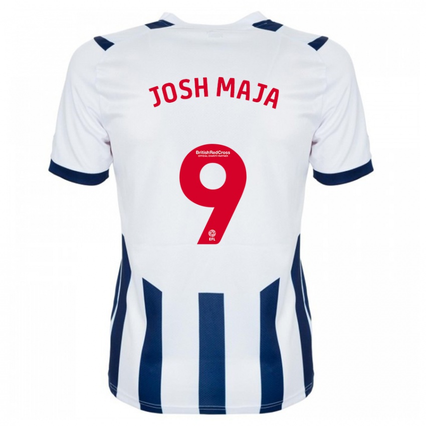 Hombre Camiseta Josh Maja #9 Blanco 1ª Equipación 2023/24 La Camisa Perú