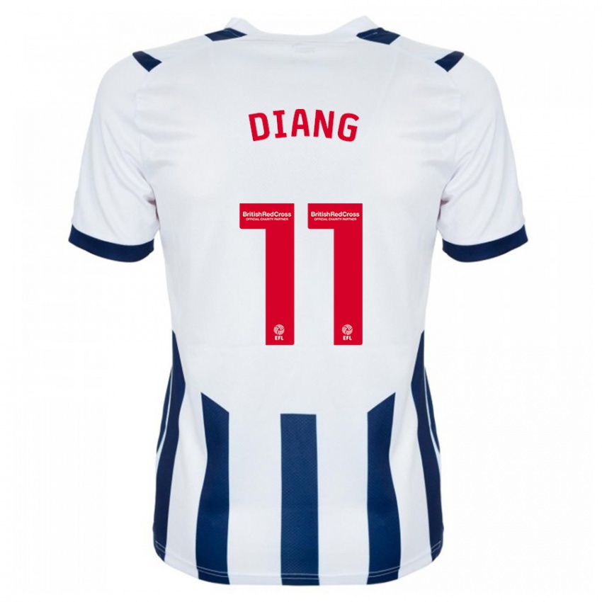 Hombre Camiseta Grady Diangana #11 Blanco 1ª Equipación 2023/24 La Camisa Perú