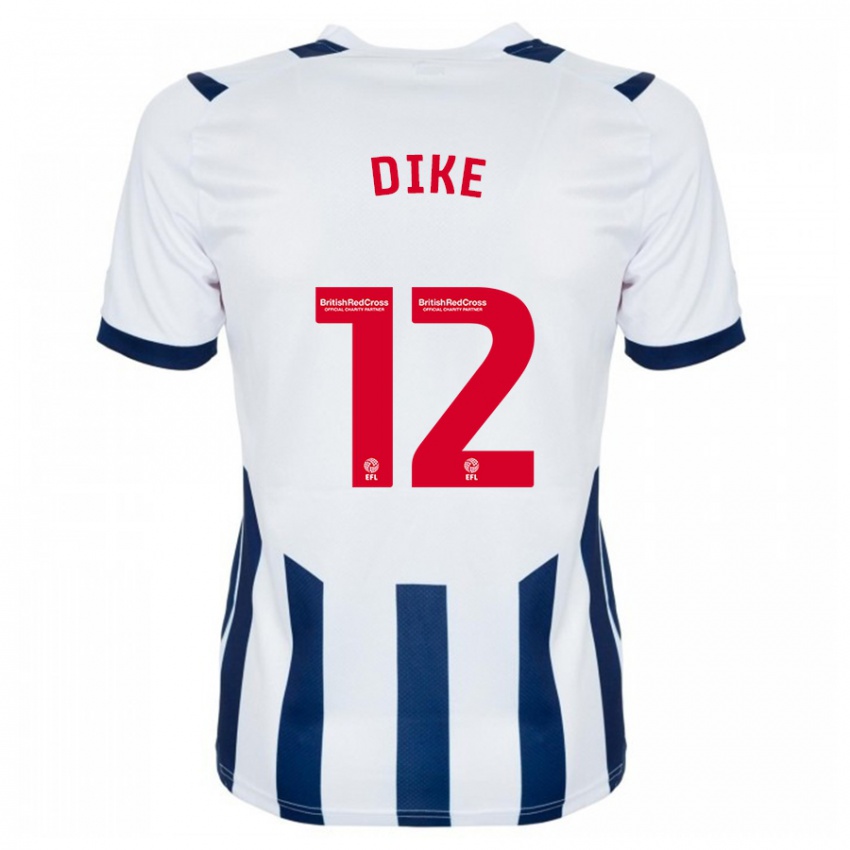 Hombre Camiseta Daryl Dike #12 Blanco 1ª Equipación 2023/24 La Camisa Perú