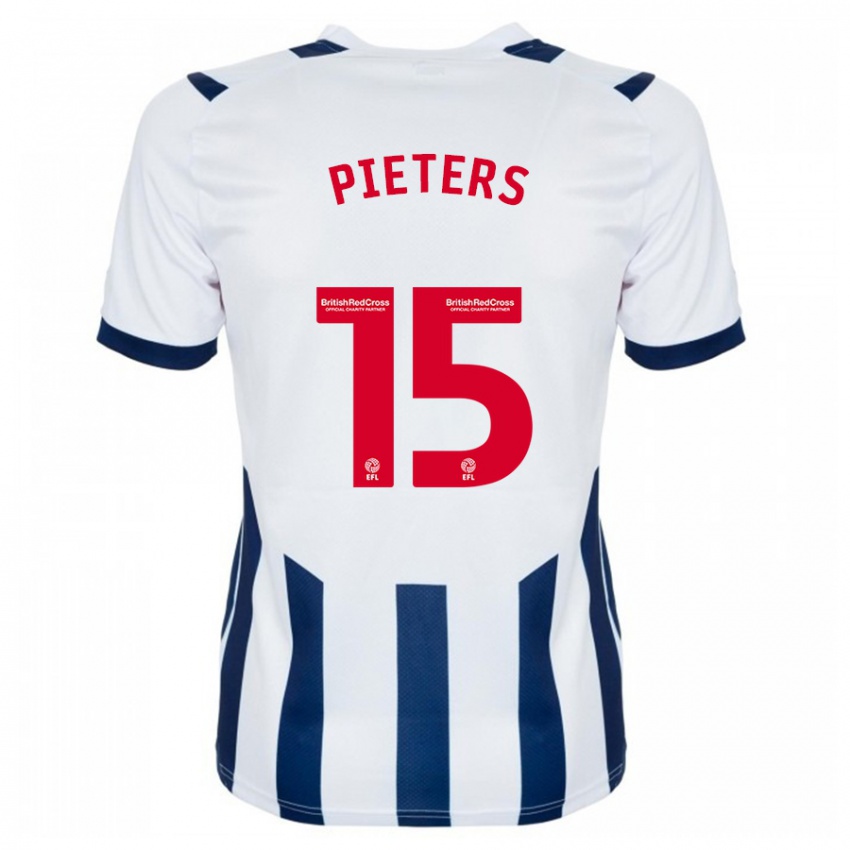 Hombre Camiseta Erik Pieters #15 Blanco 1ª Equipación 2023/24 La Camisa Perú