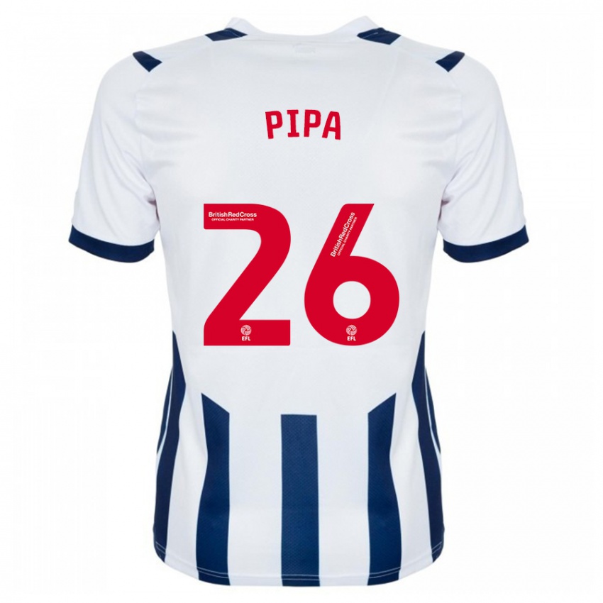 Hombre Camiseta Pipa #26 Blanco 1ª Equipación 2023/24 La Camisa Perú