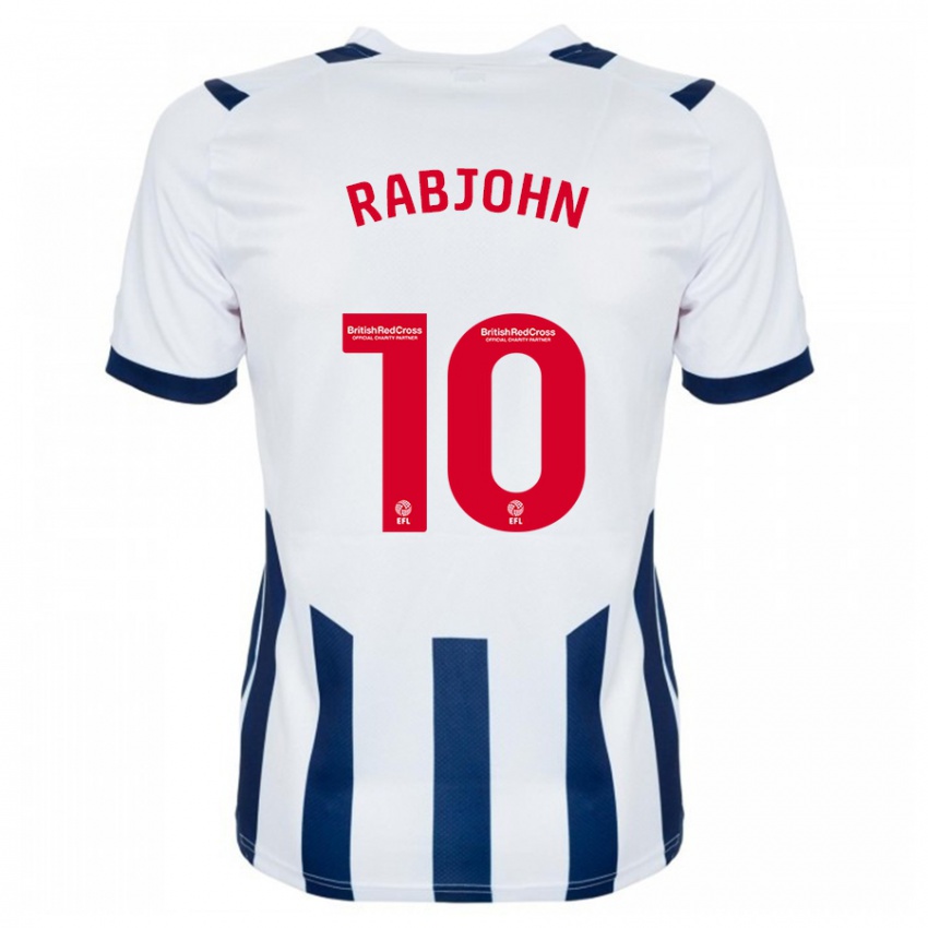 Hombre Camiseta Olivia Rabjohn #10 Blanco 1ª Equipación 2023/24 La Camisa Perú