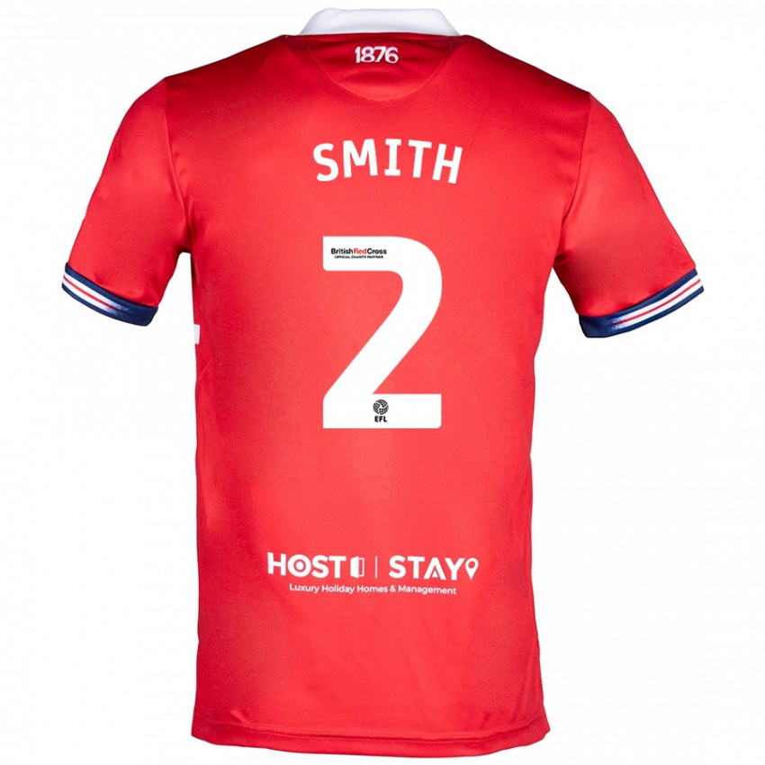 Hombre Camiseta Tommy Smith #2 Rojo 1ª Equipación 2023/24 La Camisa Perú