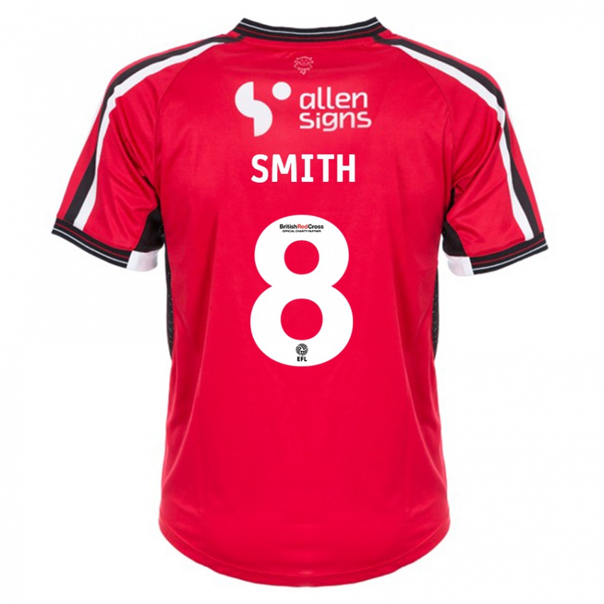 Hombre Camiseta Alistair Smith #8 Rojo 1ª Equipación 2023/24 La Camisa Perú