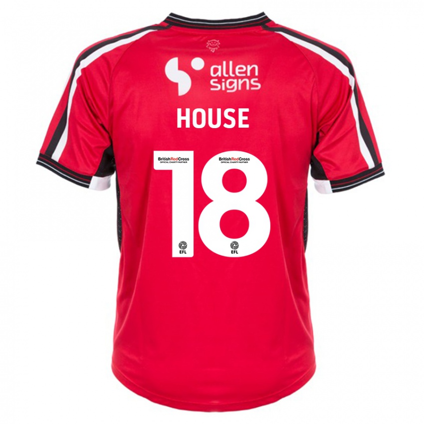 Hombre Camiseta Ben House #18 Rojo 1ª Equipación 2023/24 La Camisa Perú