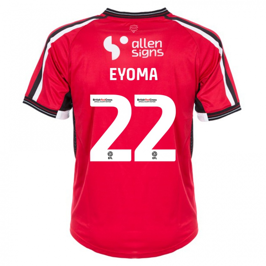 Hombre Camiseta Timothy Eyoma #22 Rojo 1ª Equipación 2023/24 La Camisa Perú