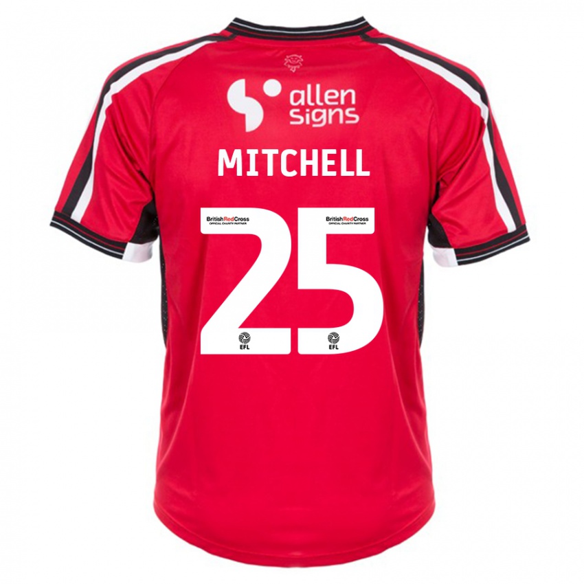 Hombre Camiseta Alex Mitchell #25 Rojo 1ª Equipación 2023/24 La Camisa Perú