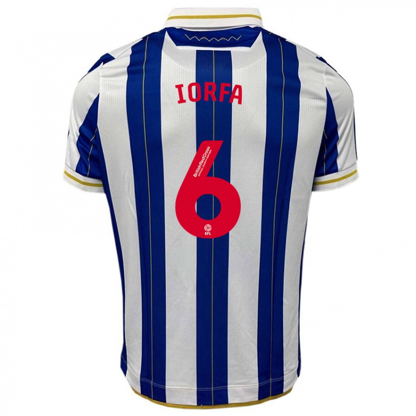 Hombre Camiseta Dominic Iorfa #6 Azul Blanco 1ª Equipación 2023/24 La Camisa Perú