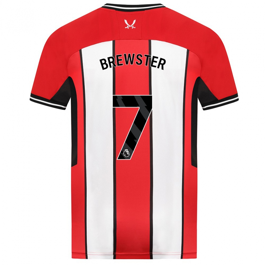 Hombre Camiseta Rhian Brewster #7 Rojo 1ª Equipación 2023/24 La Camisa Perú