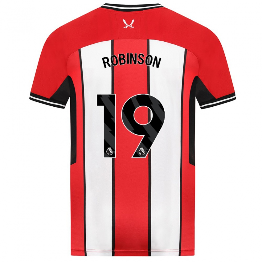 Hombre Camiseta Jack Robinson #19 Rojo 1ª Equipación 2023/24 La Camisa Perú