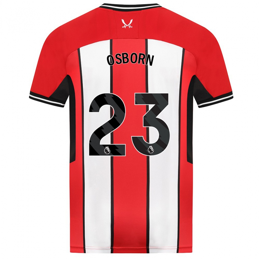 Hombre Camiseta Ben Osborn #23 Rojo 1ª Equipación 2023/24 La Camisa Perú