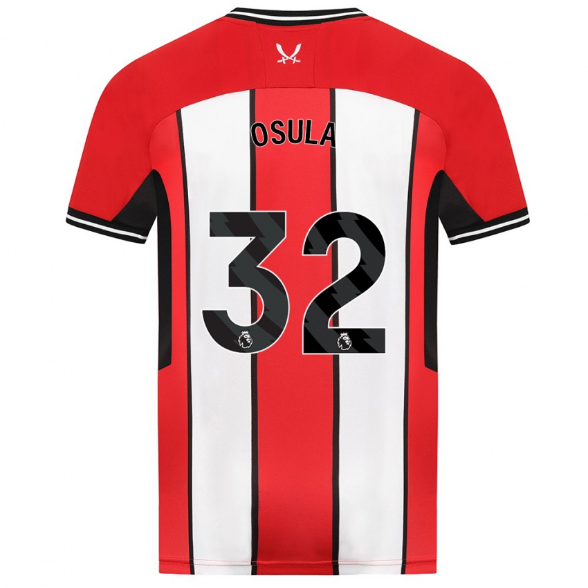 Hombre Camiseta William Osula #32 Rojo 1ª Equipación 2023/24 La Camisa Perú