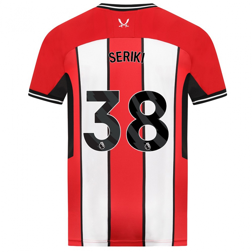 Hombre Camiseta Femi Seriki #38 Rojo 1ª Equipación 2023/24 La Camisa Perú