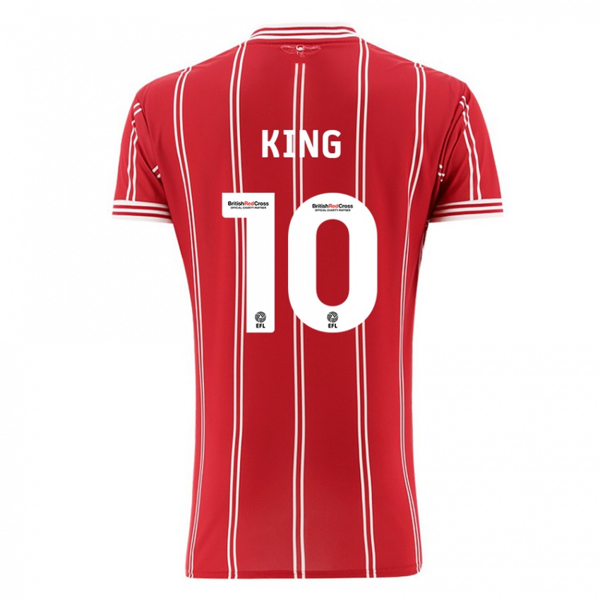 Hombre Camiseta Andy King #10 Rojo 1ª Equipación 2023/24 La Camisa Perú