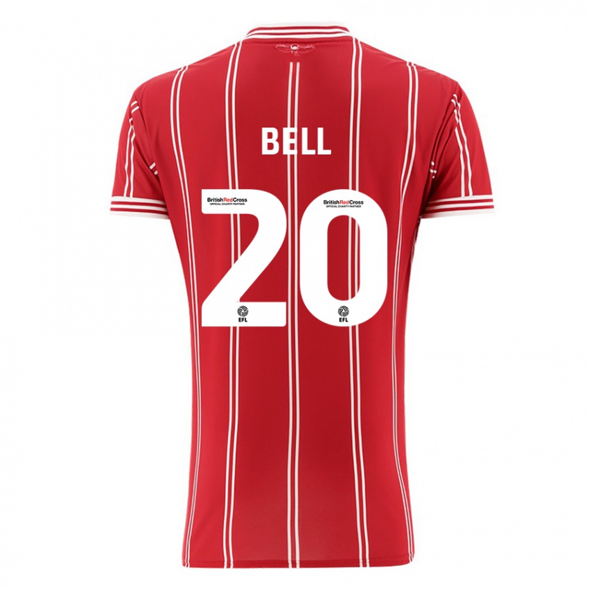 Hombre Camiseta Sam Bell #20 Rojo 1ª Equipación 2023/24 La Camisa Perú