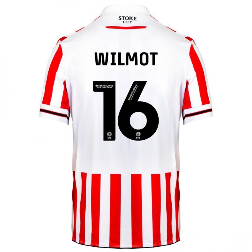 Hombre Camiseta Ben Wilmot #16 Rojo Blanco 1ª Equipación 2023/24 La Camisa Perú