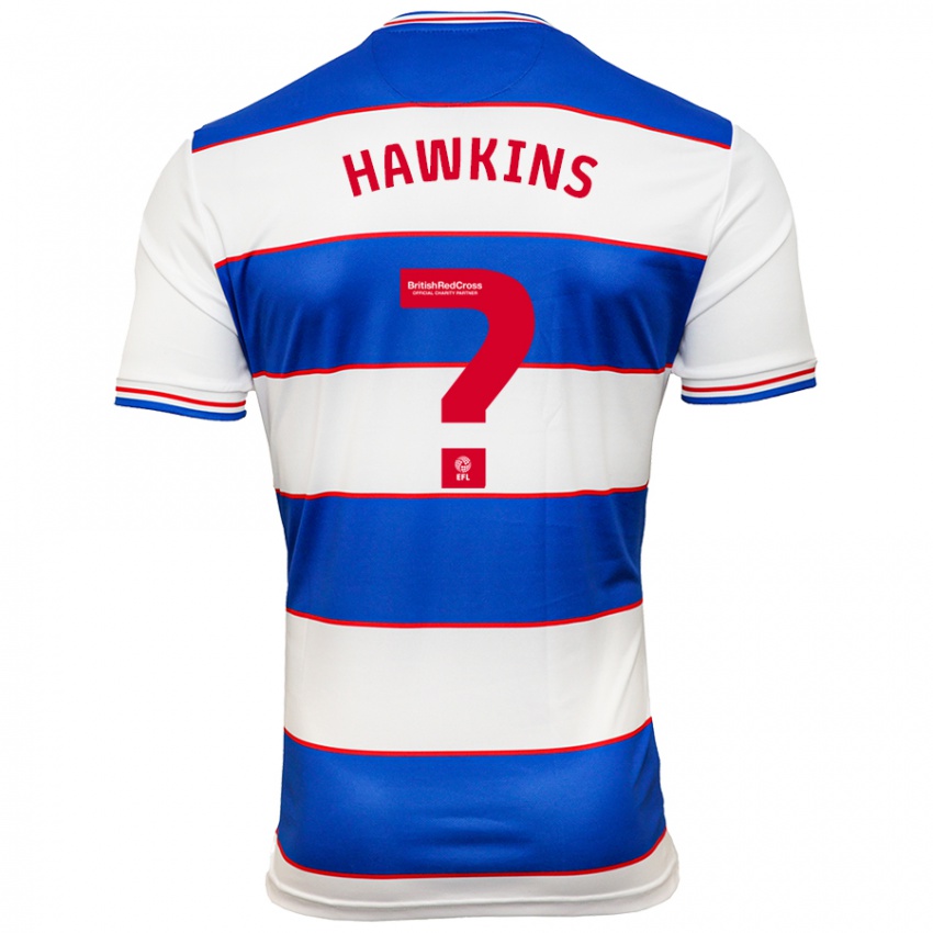 Hombre Camiseta Henry Hawkins #0 Blanco Azul 1ª Equipación 2023/24 La Camisa Perú