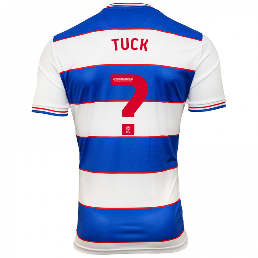 Hombre Camiseta Alfie Tuck #0 Blanco Azul 1ª Equipación 2023/24 La Camisa Perú