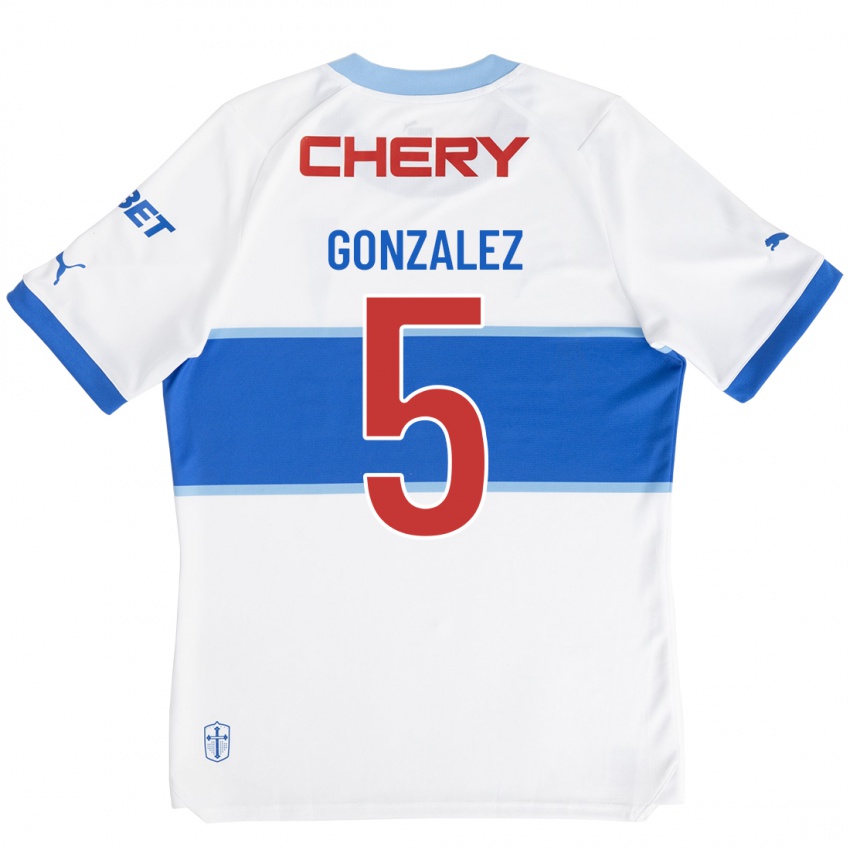 Hombre Camiseta Daniel González #5 Blanco 1ª Equipación 2023/24 La Camisa Perú