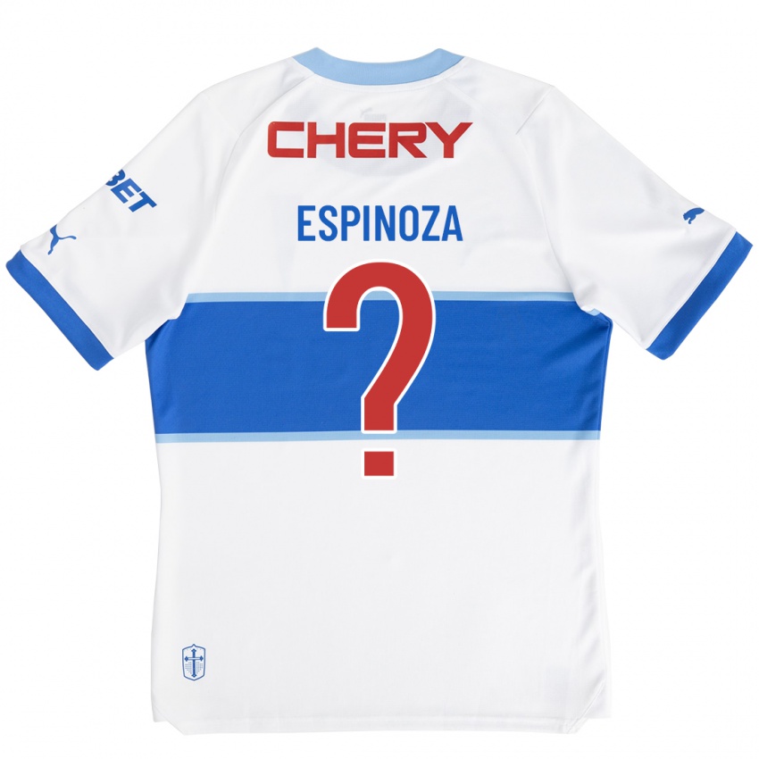 Hombre Camiseta Sebastián Espinoza #0 Blanco 1ª Equipación 2023/24 La Camisa Perú