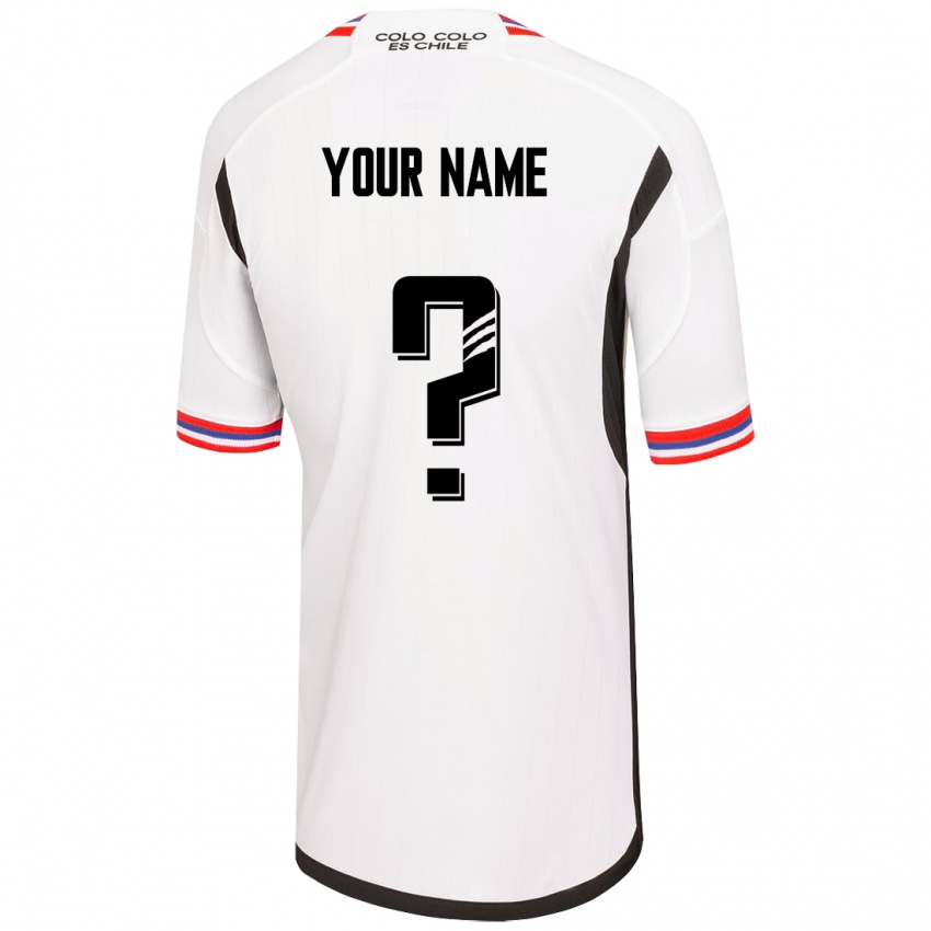 Hombre Camiseta Su Nombre #0 Blanco 1ª Equipación 2023/24 La Camisa Perú