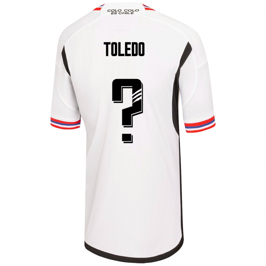 Hombre Camiseta Miguel Toledo #0 Blanco 1ª Equipación 2023/24 La Camisa Perú