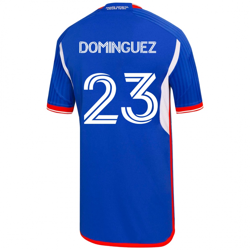 Hombre Camiseta Nery Dominguez #23 Azul 1ª Equipación 2023/24 La Camisa Perú