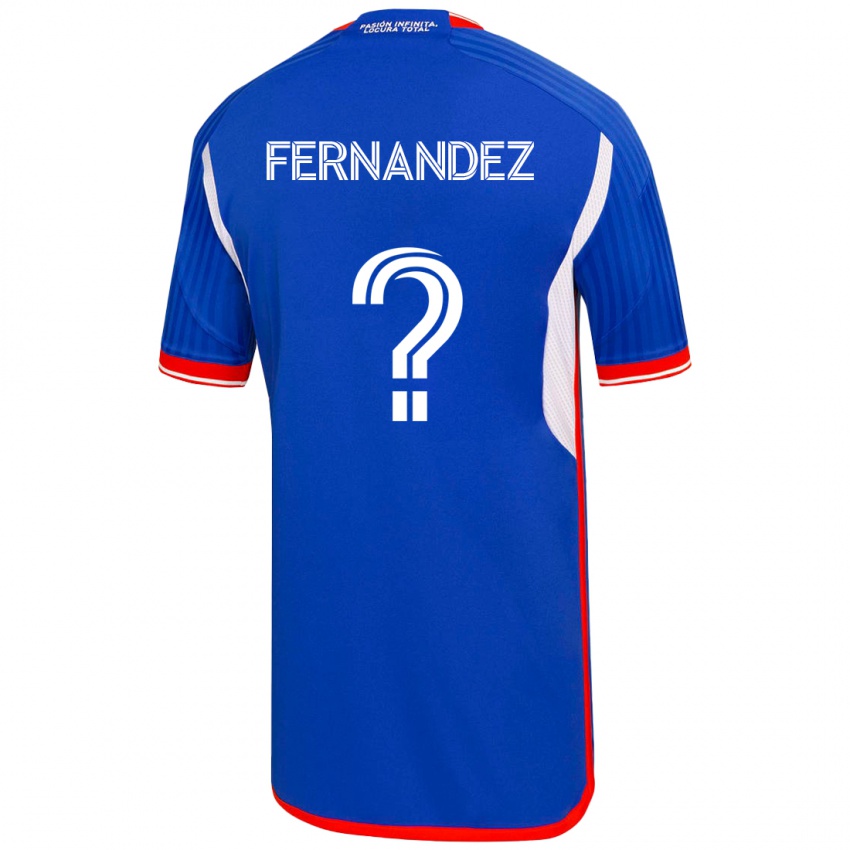 Hombre Camiseta Enzo Fernández #0 Azul 1ª Equipación 2023/24 La Camisa Perú