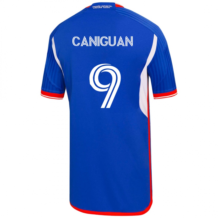 Hombre Camiseta Franchesca Caniguán #9 Azul 1ª Equipación 2023/24 La Camisa Perú