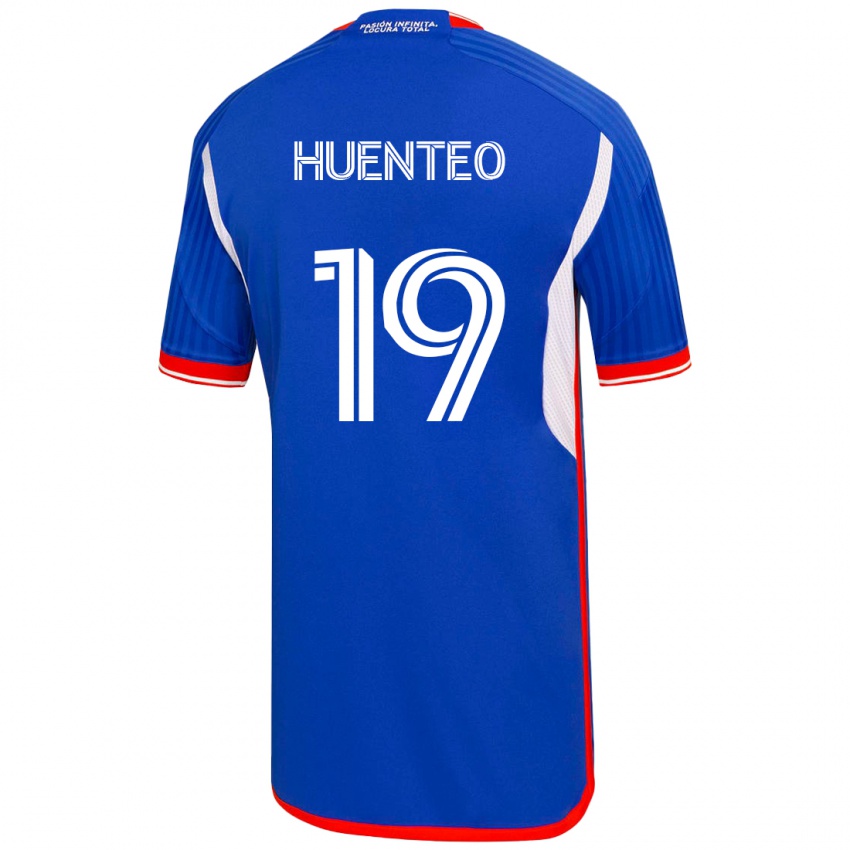 Hombre Camiseta Yessenia Huenteo #19 Azul 1ª Equipación 2023/24 La Camisa Perú