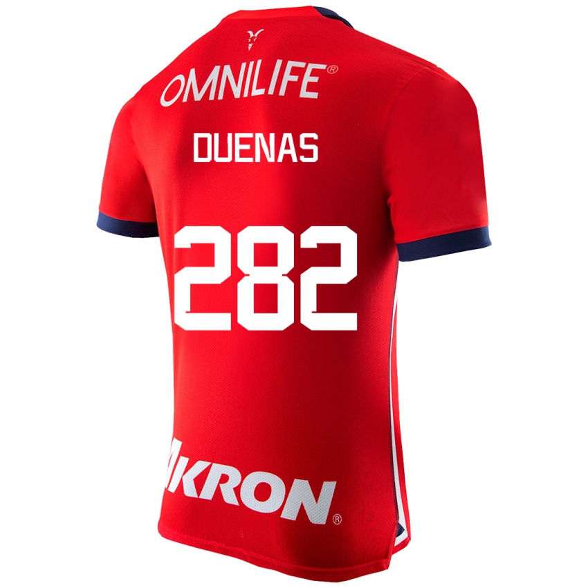 Hombre Camiseta Omar Dueñas #282 Rojo 1ª Equipación 2023/24 La Camisa Perú