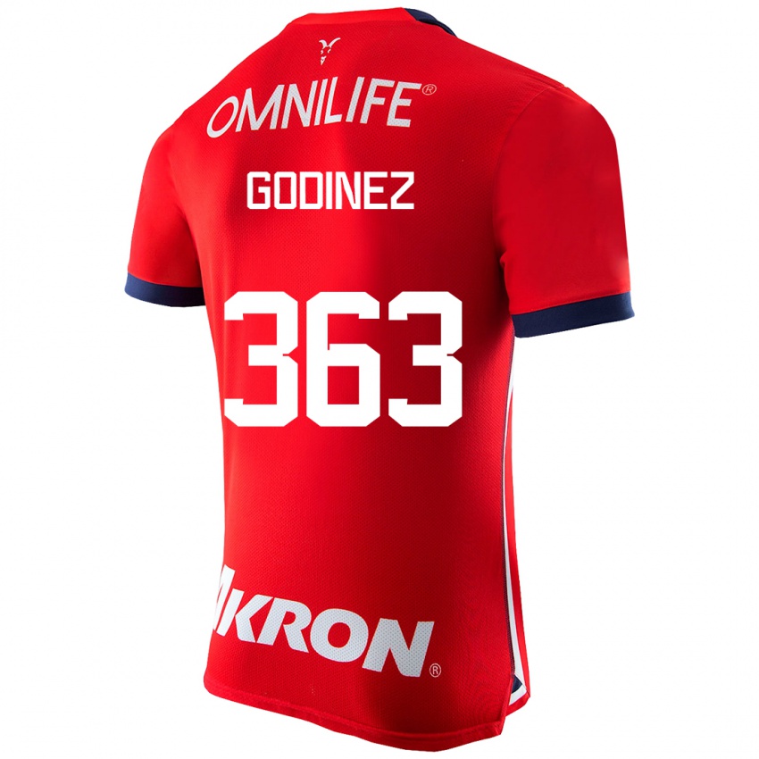 Hombre Camiseta André Godinez #363 Rojo 1ª Equipación 2023/24 La Camisa Perú