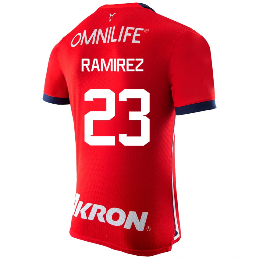 Hombre Camiseta Alessandra Ramírez #23 Rojo 1ª Equipación 2023/24 La Camisa Perú