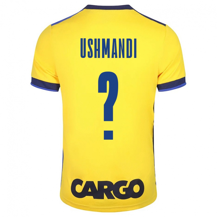 Hombre Camiseta Anar Ushmandi #0 Amarillo 1ª Equipación 2023/24 La Camisa Perú