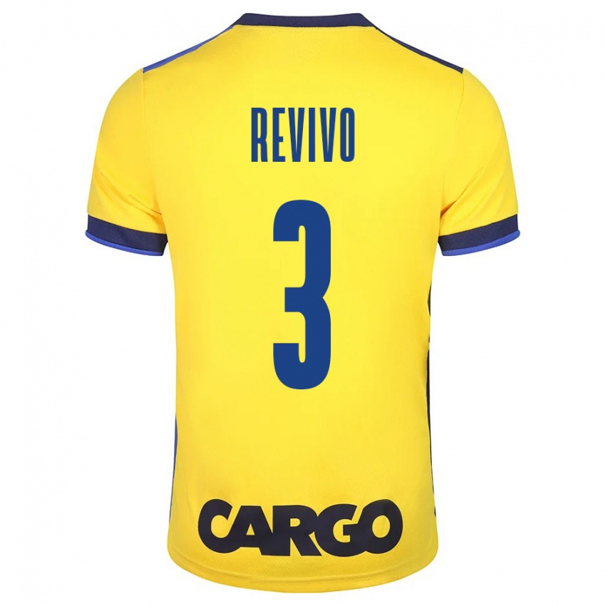 Hombre Camiseta Roy Revivo #3 Amarillo 1ª Equipación 2023/24 La Camisa Perú