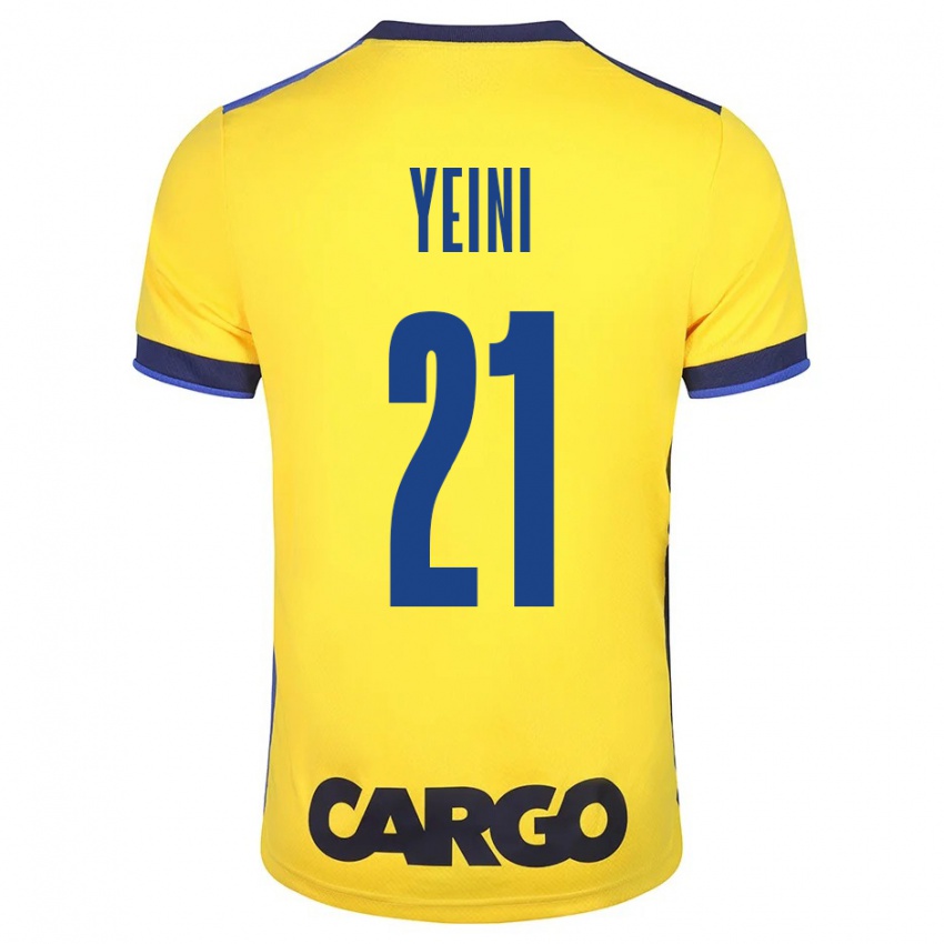 Hombre Camiseta Sheran Yeini #21 Amarillo 1ª Equipación 2023/24 La Camisa Perú