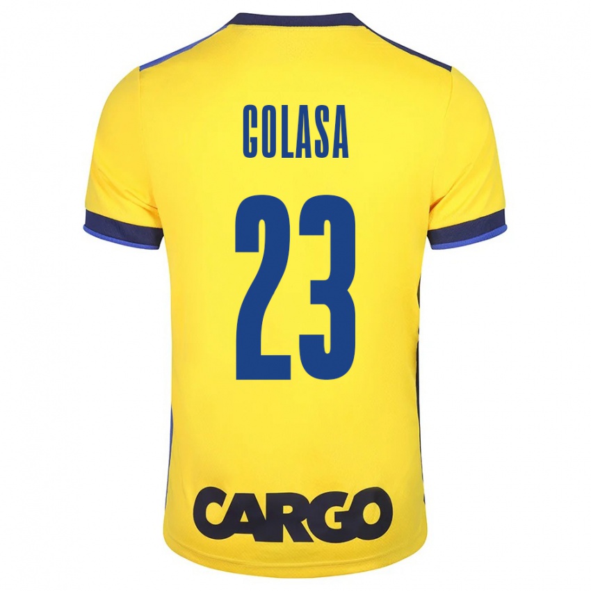 Hombre Camiseta Eyal Golasa #23 Amarillo 1ª Equipación 2023/24 La Camisa Perú