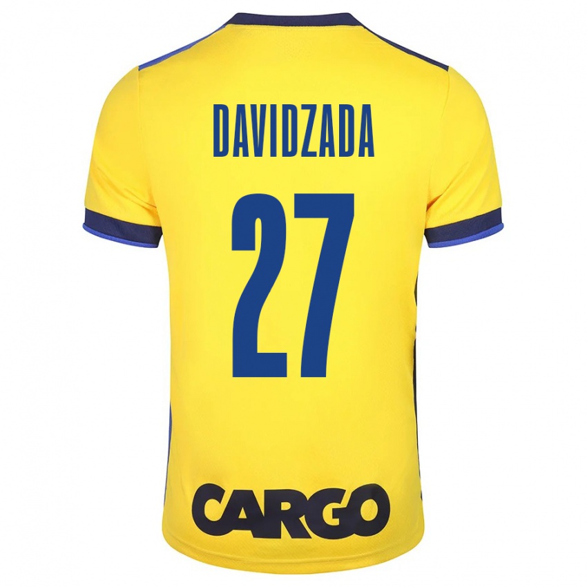 Hombre Camiseta Ofir Davidzada #27 Amarillo 1ª Equipación 2023/24 La Camisa Perú