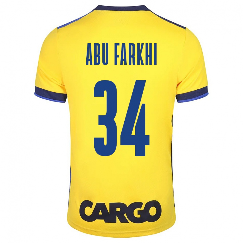 Hombre Camiseta Sayed Abu Farkhi #34 Amarillo 1ª Equipación 2023/24 La Camisa Perú